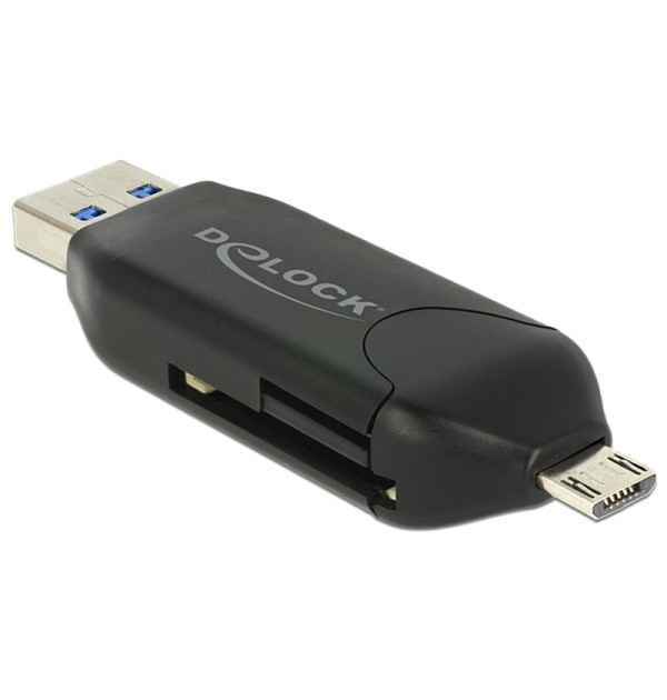 Card Reader Micro USB OTG, USB 3.0 Tipo A