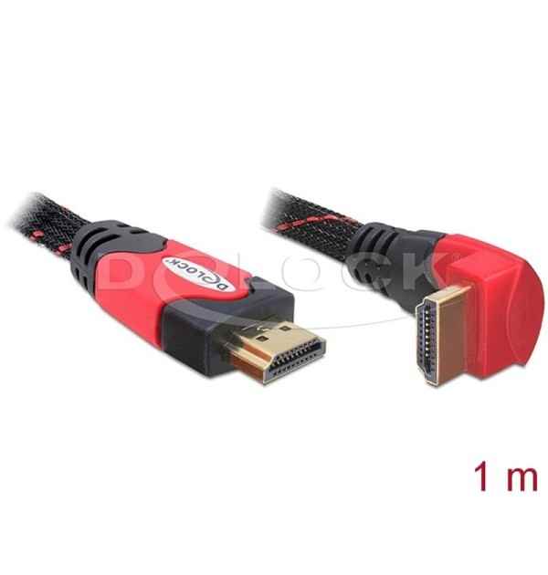 Cavo High Speed HDMI con Ethernet – HDMI A maschio - HDMI A maschio angolato 4K 1 m